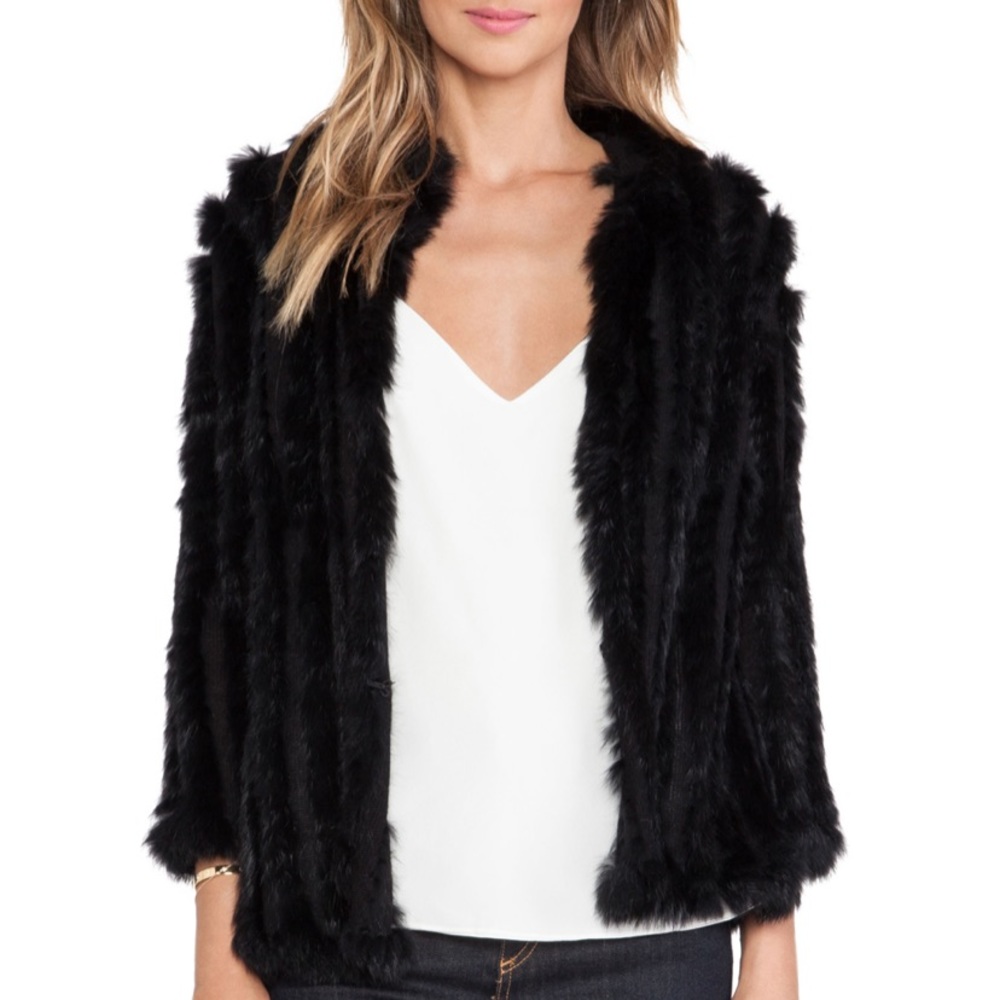 Heartloom Black Faux Fur Jacket - Picture 5 of 14